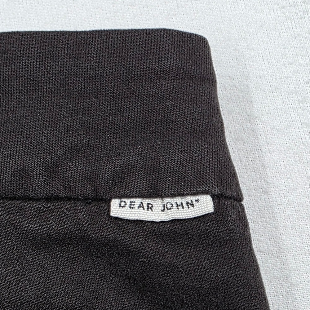 Dear John North Hampton Black High Rise Cuffed Shorts Size 31 Chino Stretch - Picture 11 of 12